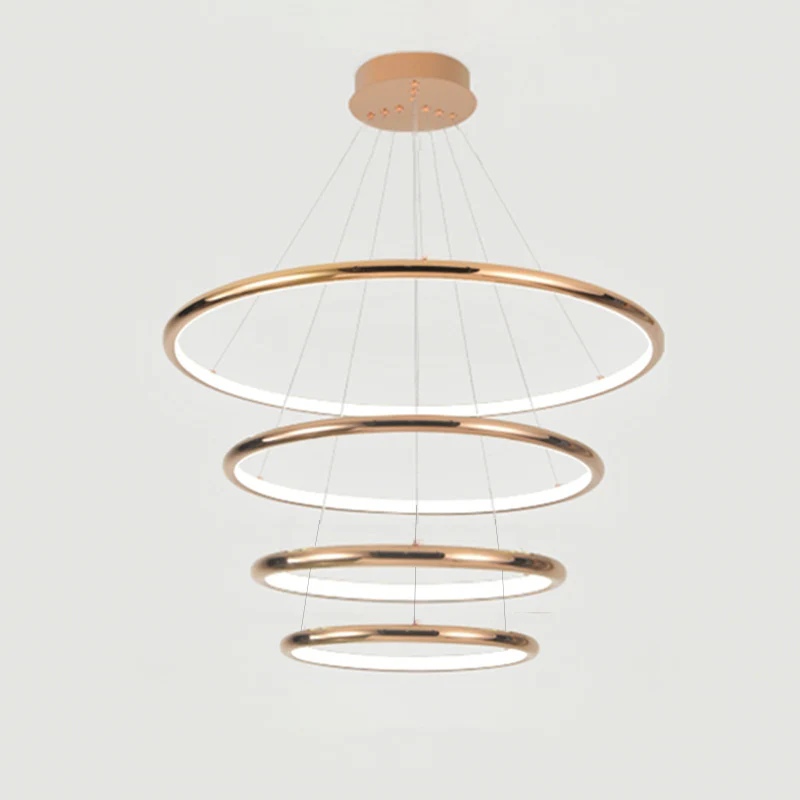 WOMO Gold Tiered Circular Chandelier-WM2758 - Image 9