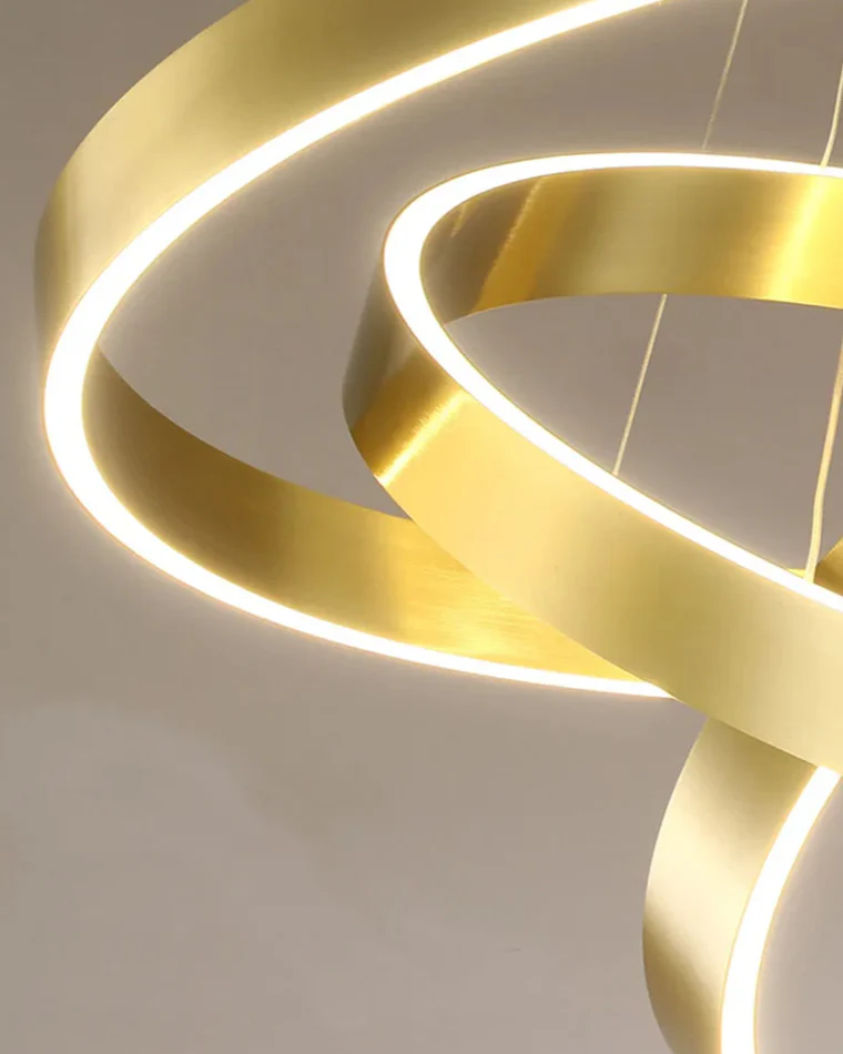 WOMO Gold Tiered Ring Chandelier-WM2916 - Image 11