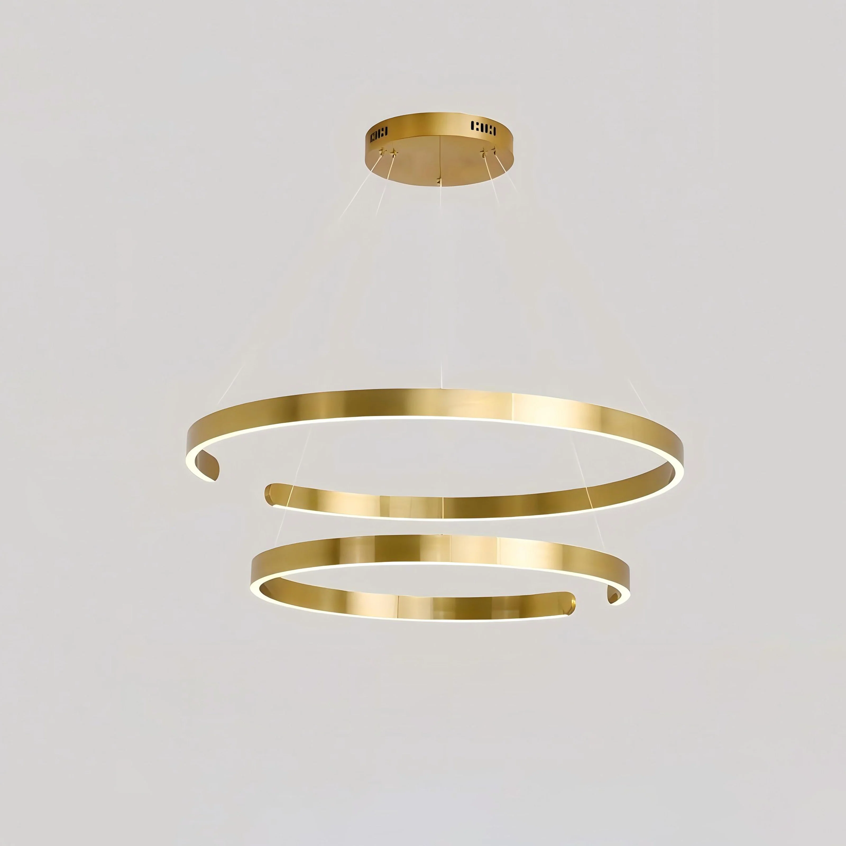 WOMO Gold Tiered Ring Chandelier-WM2916 - Image 14