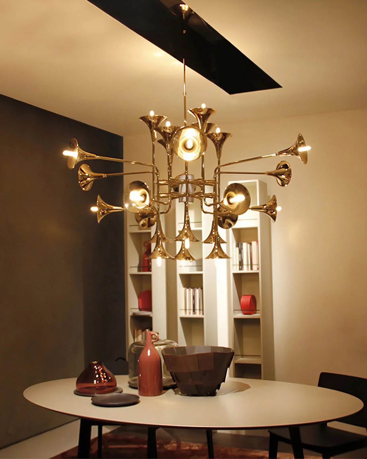 WOMO Gold Trumpet Art Deco Chandelier-WM2614 - Image 5