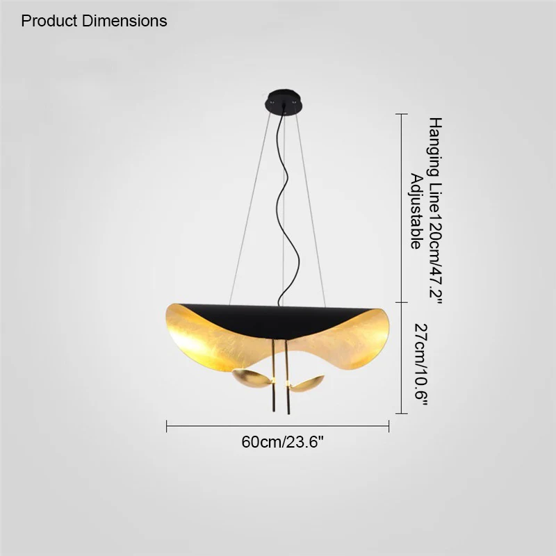 WOMO Goldleaf Pendant Light-WM2088 - Image 35