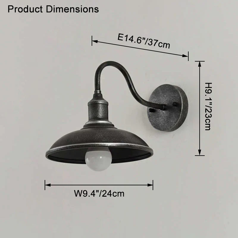 WOMO Gooseneck Barn Wall Lamp-WM9143 - Image 31
