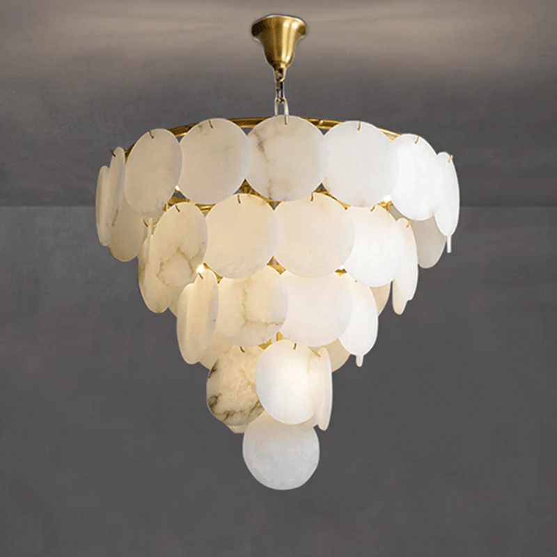 WOMO Grand Tiered Alabaster Chandelier-WM2850 - Image 4