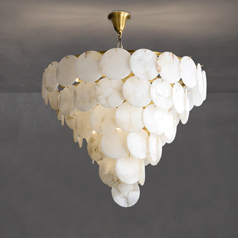 WOMO Grand Tiered Alabaster Chandelier-WM2850 - Image 6