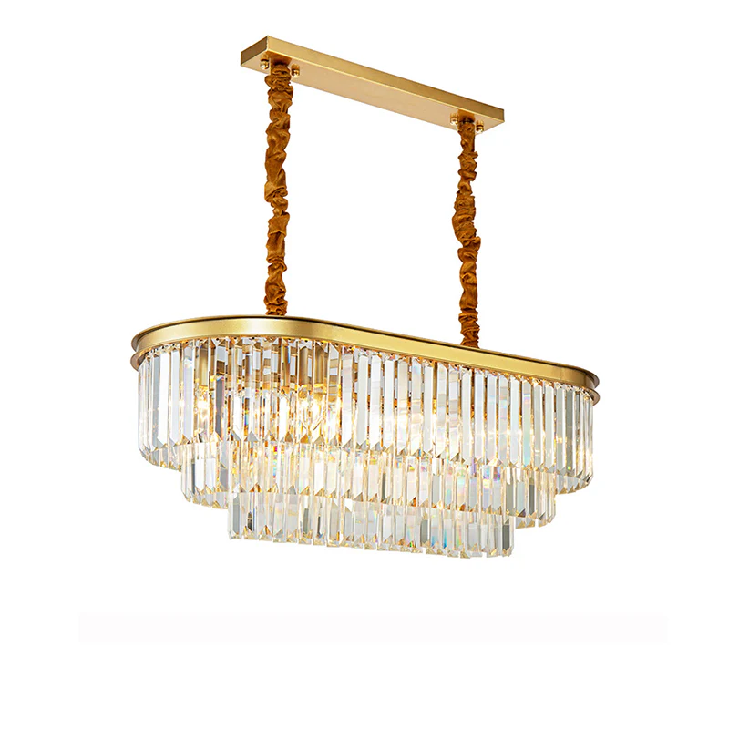 WOMO Tiered Oval Crystal Chandelier-WM2489 - Image 10