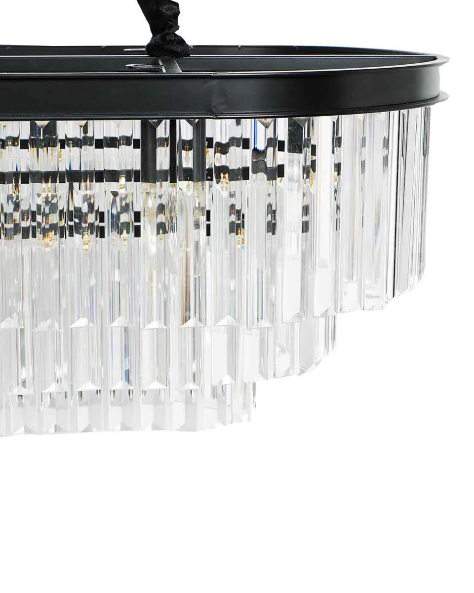 WOMO Tiered Oval Crystal Chandelier-WM2489 - Image 6