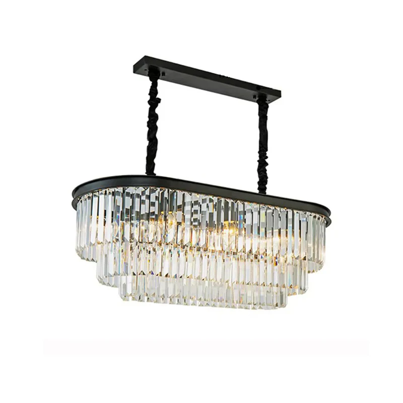 WOMO Tiered Oval Crystal Chandelier-WM2489 - Image 8