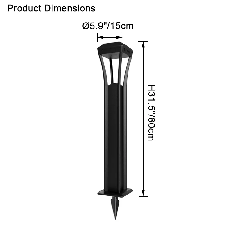 WOMO Hardwired Bollard Light-WM9053 - Image 19