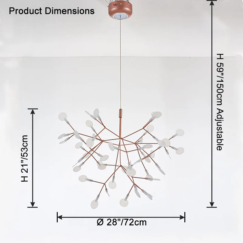 WOMO Heracleum/Firefly Branch Chandelier-WM2072 - Image 29