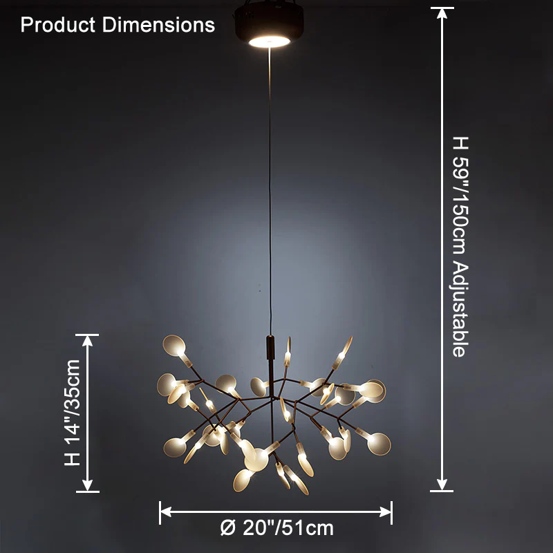 WOMO Heracleum/Firefly Branch Chandelier-WM2072 - Image 37
