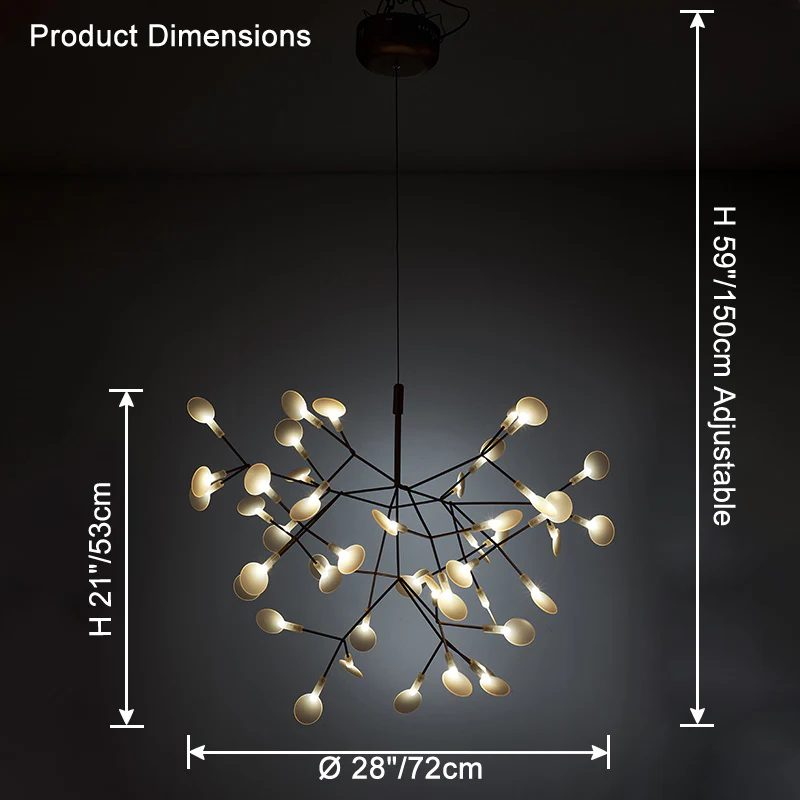 WOMO Heracleum/Firefly Branch Chandelier-WM2072 - Image 39