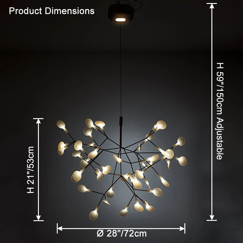 WOMO Heracleum/Firefly Branch Chandelier-WM2072 - Image 41
