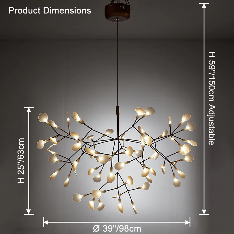 WOMO Heracleum/Firefly Branch Chandelier-WM2072 - Image 43