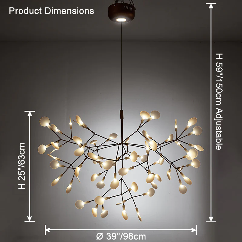 WOMO Heracleum/Firefly Branch Chandelier-WM2072 - Image 45