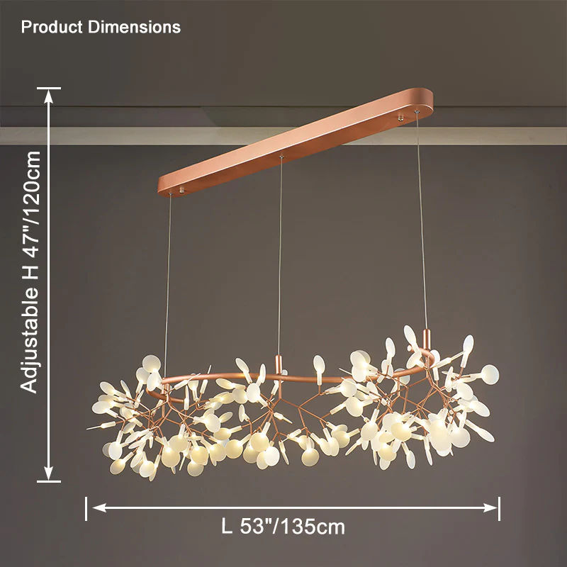 WOMO Heracleum/Firefly S-shaped Chandelier-WM2437 - Image 9