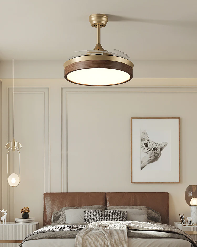 WOMO Retractable Blade Ceiling Fan Lamp - WM5265 - Image 4