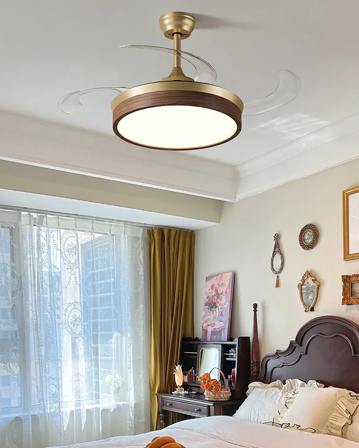 WOMO Retractable Blade Ceiling Fan Lamp - WM5265 - Image 6