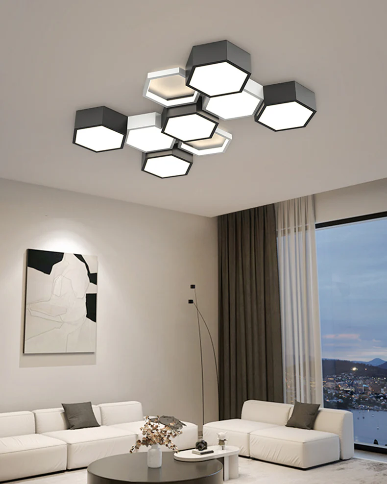 WOMO Honeycomb Flush Mount Ceiling Light-WM1127 - Image 10