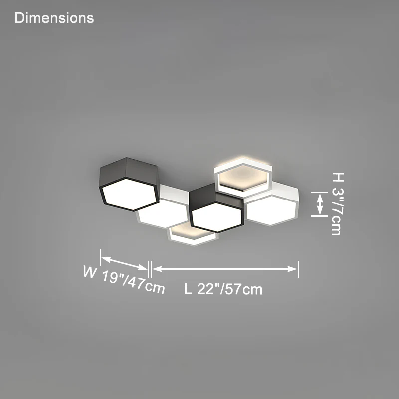 WOMO Honeycomb Flush Mount Ceiling Light-WM1127 - Image 14
