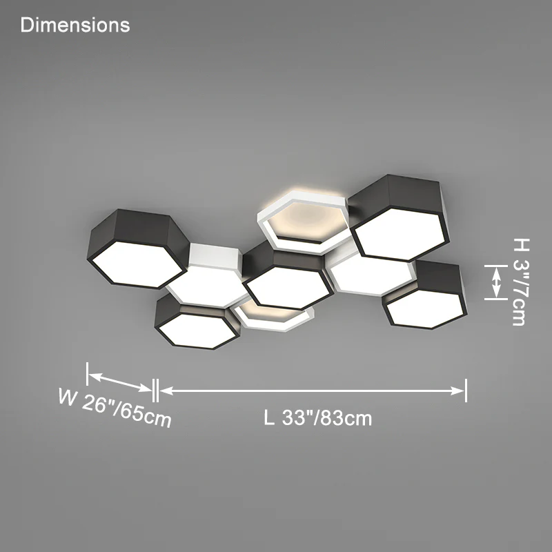 WOMO Honeycomb Flush Mount Ceiling Light-WM1127 - Image 16