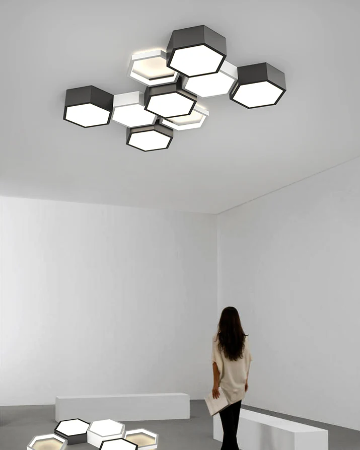 WOMO Honeycomb Flush Mount Ceiling Light-WM1127 - Image 3