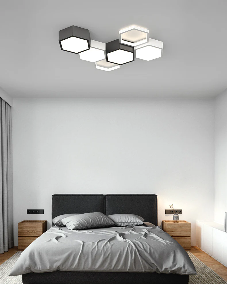 WOMO Honeycomb Flush Mount Ceiling Light-WM1127 - Image 4