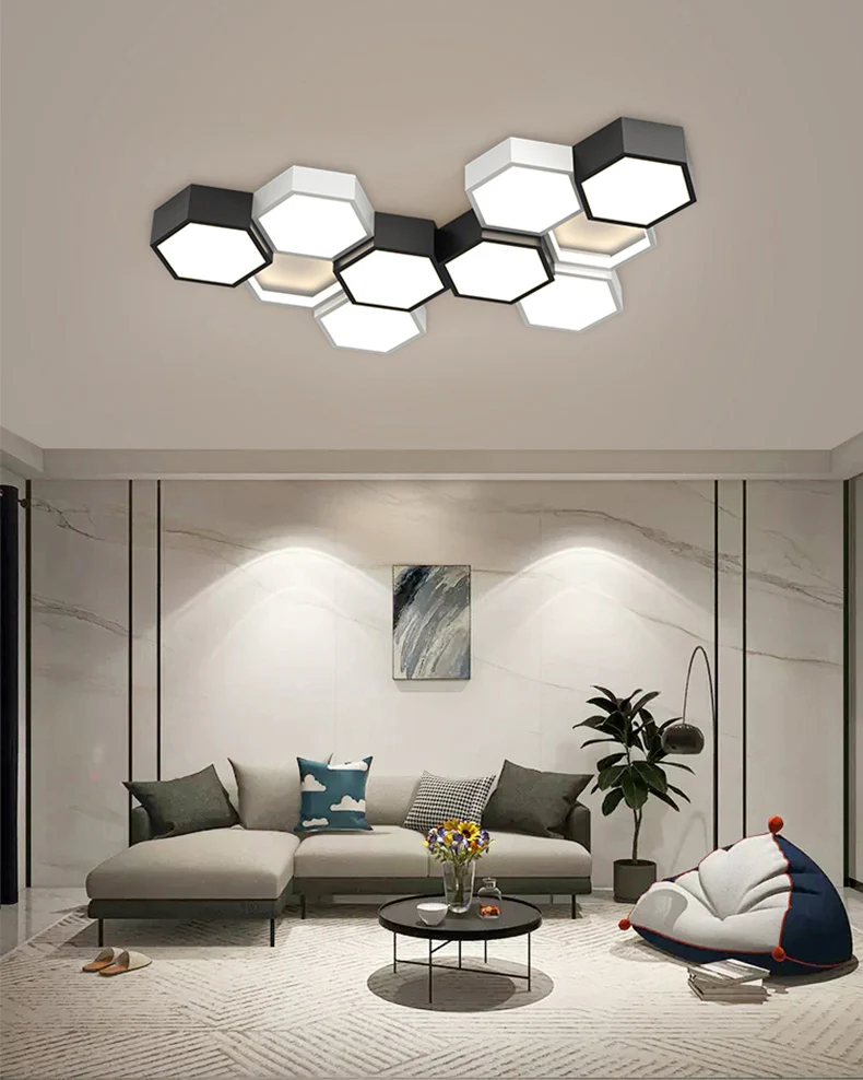 WOMO Honeycomb Flush Mount Ceiling Light-WM1127 - Image 9