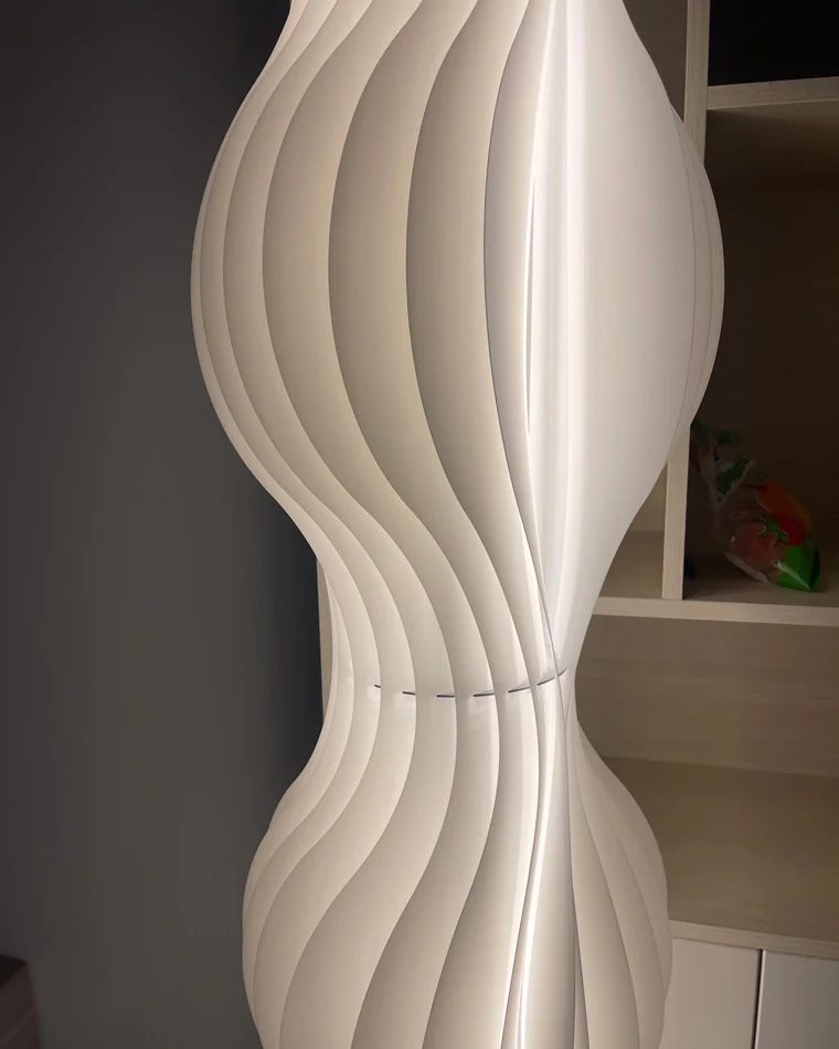 WOMO Wavy Column Floor Lamp with Hue Dimmer-WM7074 - Image 20