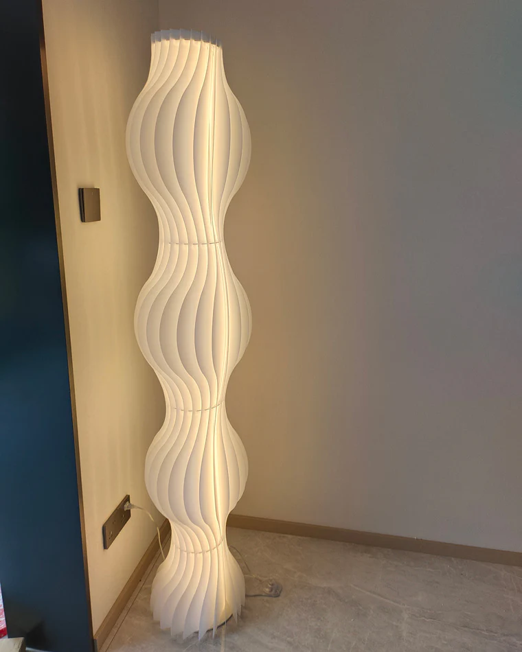 WOMO Wavy Column Floor Lamp with Hue Dimmer-WM7074 - Image 21
