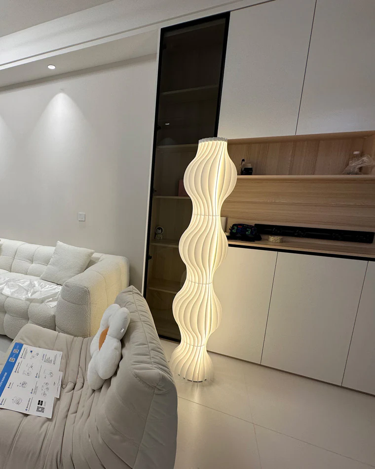 WOMO Wavy Column Floor Lamp with Hue Dimmer-WM7074 - Image 25