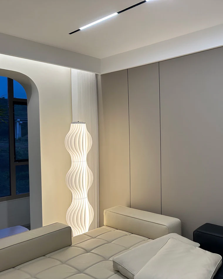 WOMO Wavy Column Floor Lamp with Hue Dimmer-WM7074 - Image 29