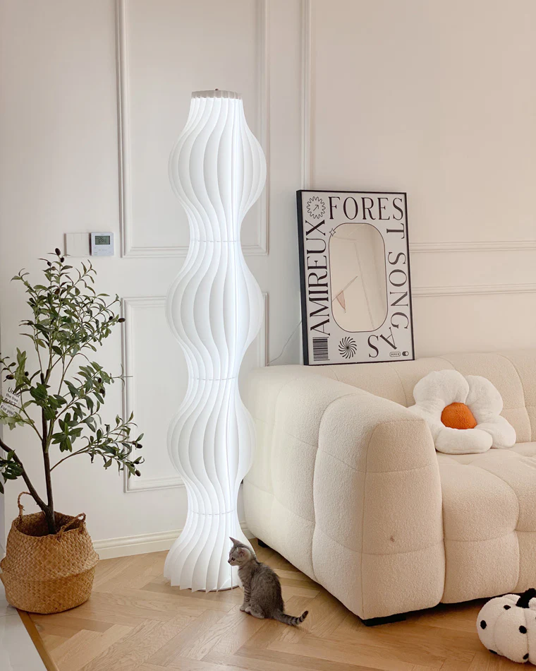 WOMO Wavy Column Floor Lamp with Hue Dimmer-WM7074 - Image 38
