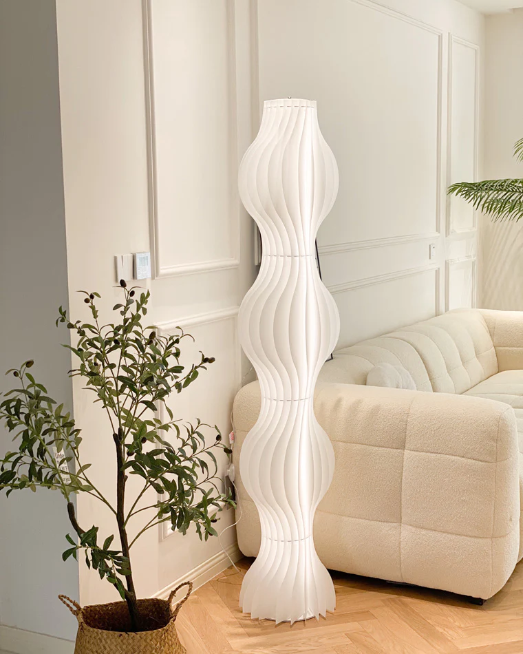 WOMO Wavy Column Floor Lamp with Hue Dimmer-WM7074 - Image 42