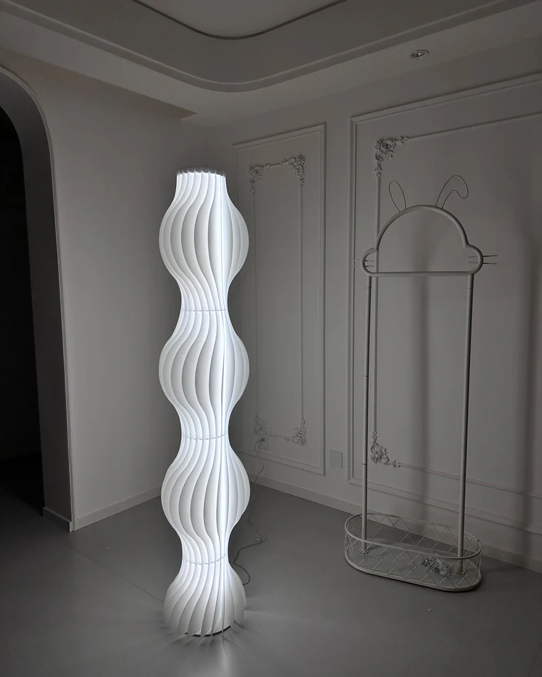 WOMO Wavy Column Floor Lamp with Hue Dimmer-WM7074 - Image 43