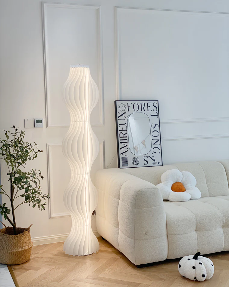 WOMO Wavy Column Floor Lamp with Hue Dimmer-WM7074 - Image 49