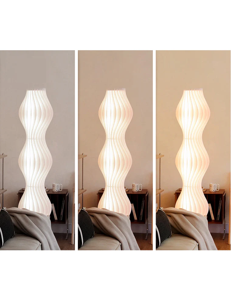WOMO Wavy Column Floor Lamp with Hue Dimmer-WM7074 - Image 55