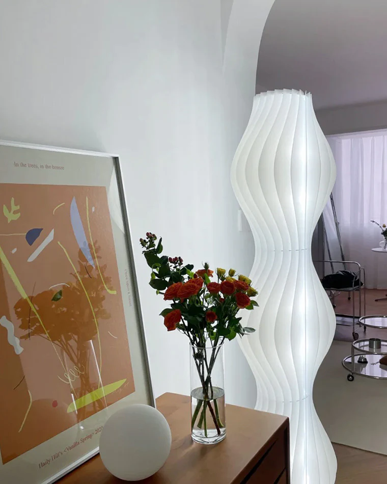 WOMO Wavy Column Floor Lamp with Hue Dimmer-WM7074 - Image 62