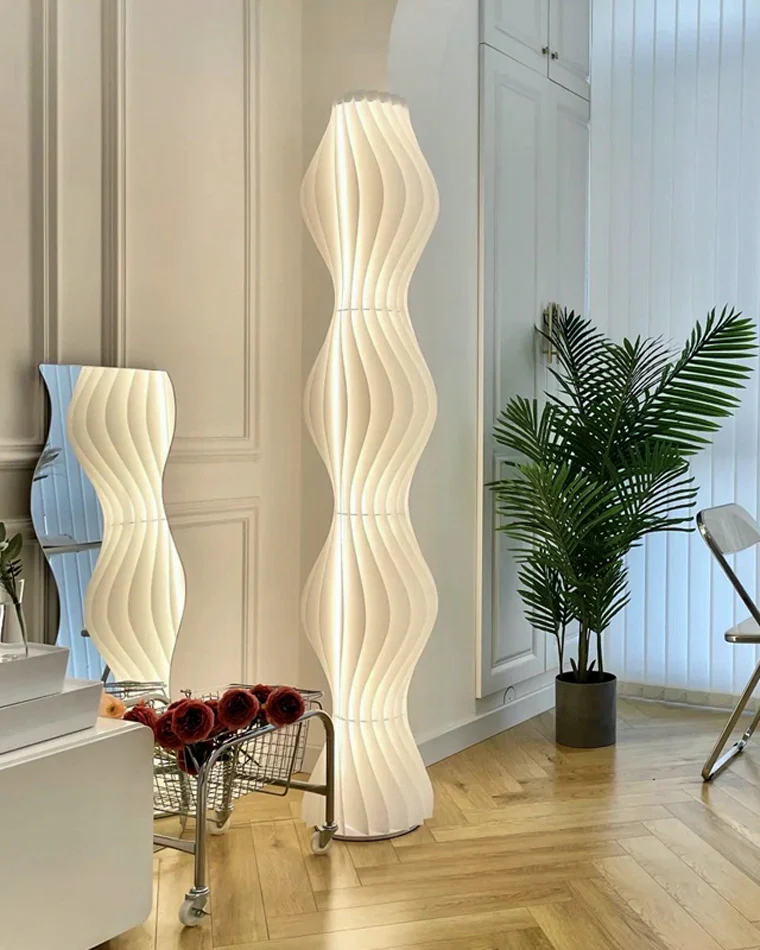 WOMO Wavy Column Floor Lamp with Hue Dimmer-WM7074 - Image 70