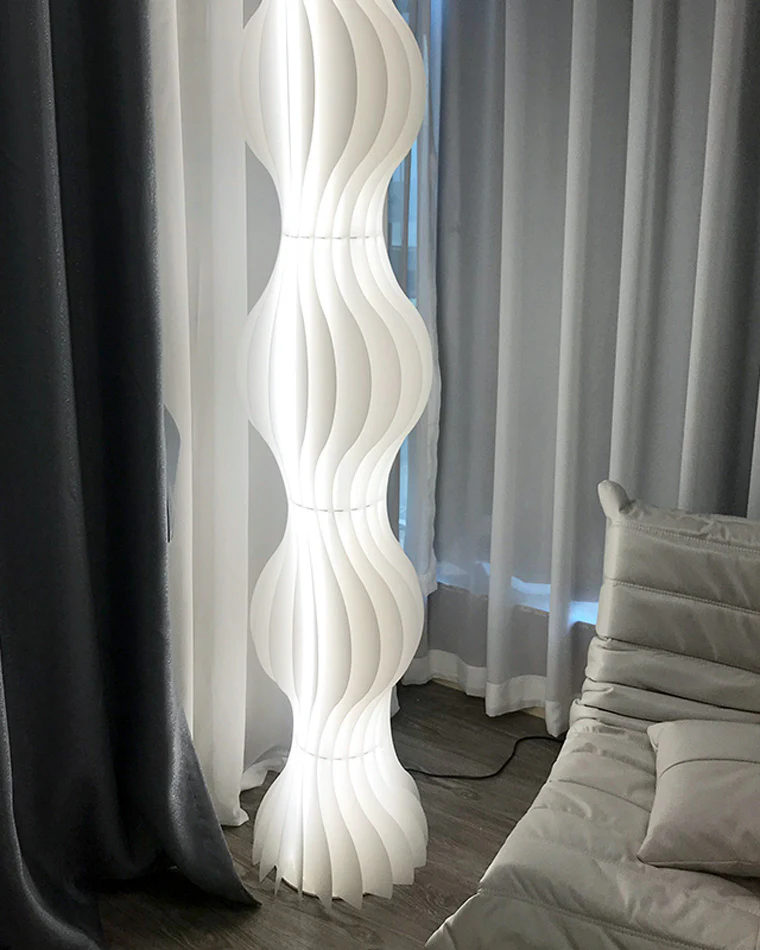 WOMO Wavy Column Floor Lamp with Hue Dimmer-WM7074 - Image 73