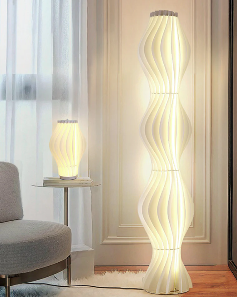 WOMO Wavy Column Floor Lamp with Hue Dimmer-WM7074 - Image 78