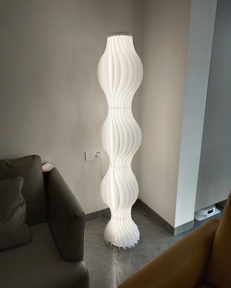 WOMO Wavy Column Floor Lamp with Hue Dimmer-WM7074 - Image 81