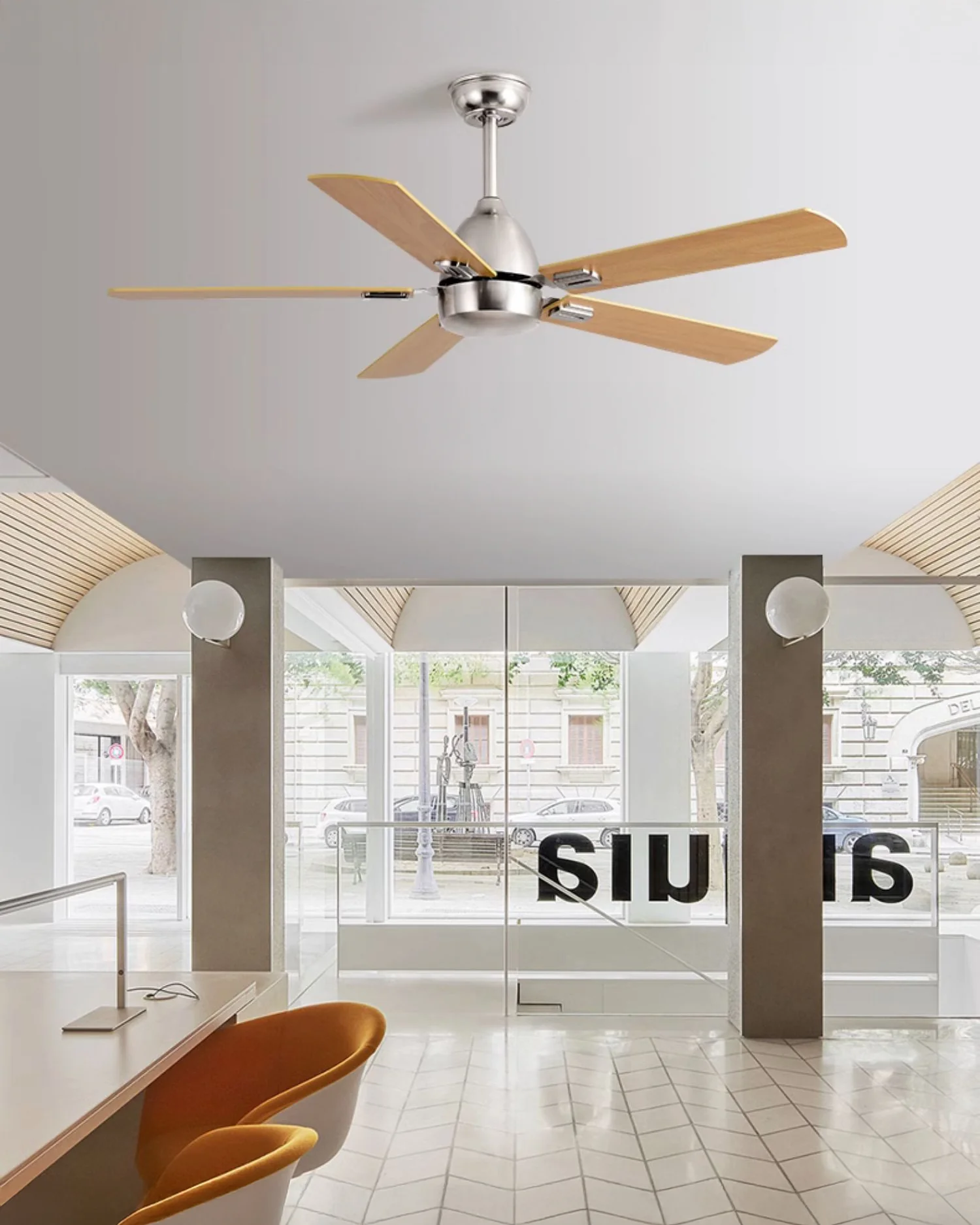 WOMO Industrial Stainless Steel Ceiling Fan-WM5213 - Image 9