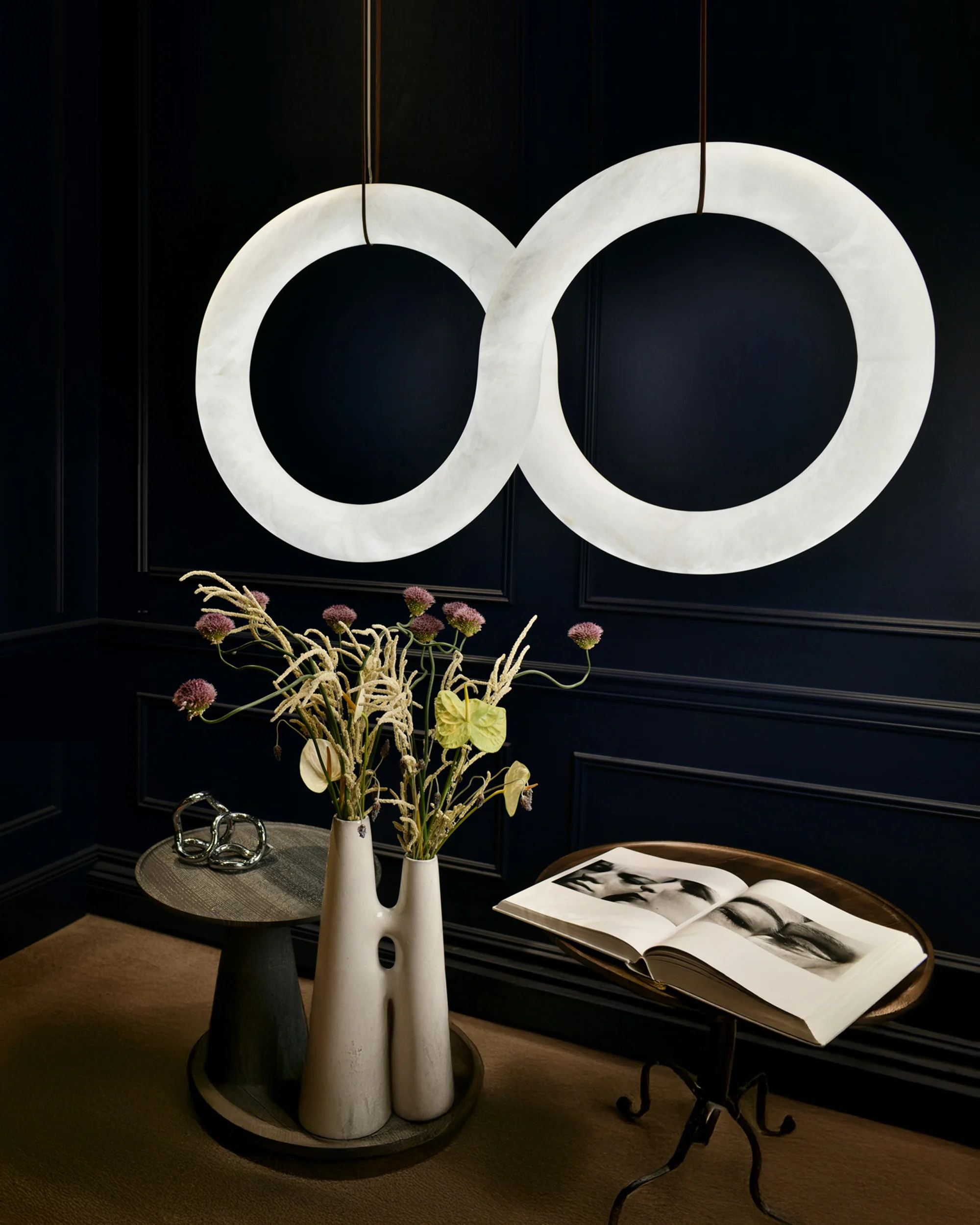 WOMO Infinity Alabaster Chandelier-WM2887 - Image 3