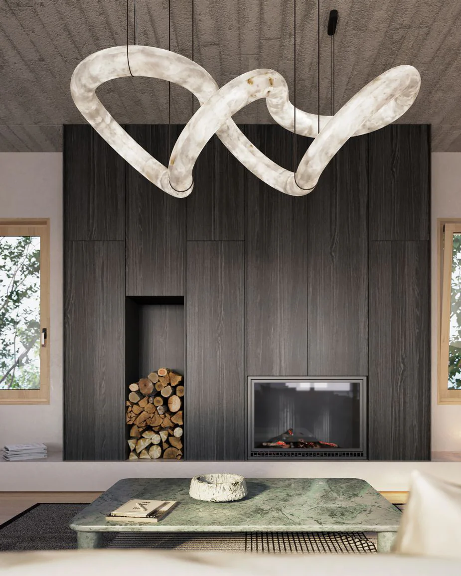 WOMO Infinity Large Alabaster Chandelier-WM2883 - Image 4