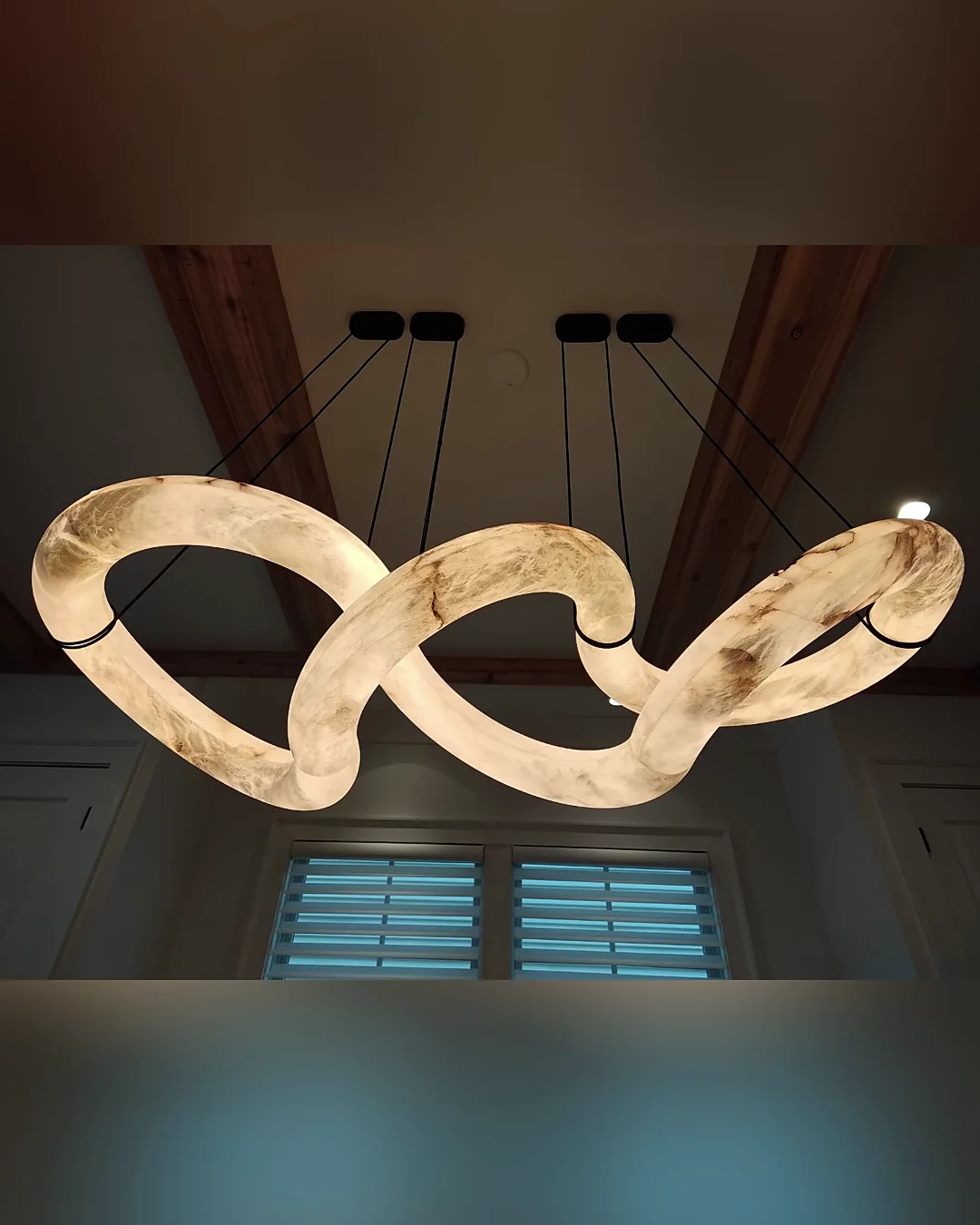 WOMO Infinity Large Alabaster Chandelier-WM2883 - Image 8