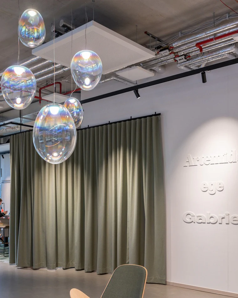 WOMO Iridescent Glass Bubble Pendant Light-WM2502 - Image 2