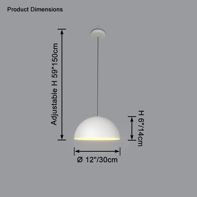 WOMO Dome Iron Pendant Light-WM2621 - Image 18