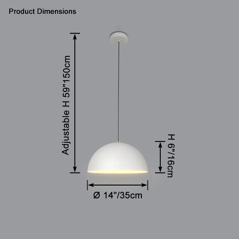 WOMO Dome Iron Pendant Light-WM2621 - Image 20