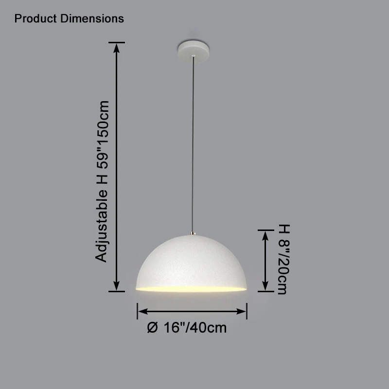 WOMO Dome Iron Pendant Light-WM2621 - Image 22