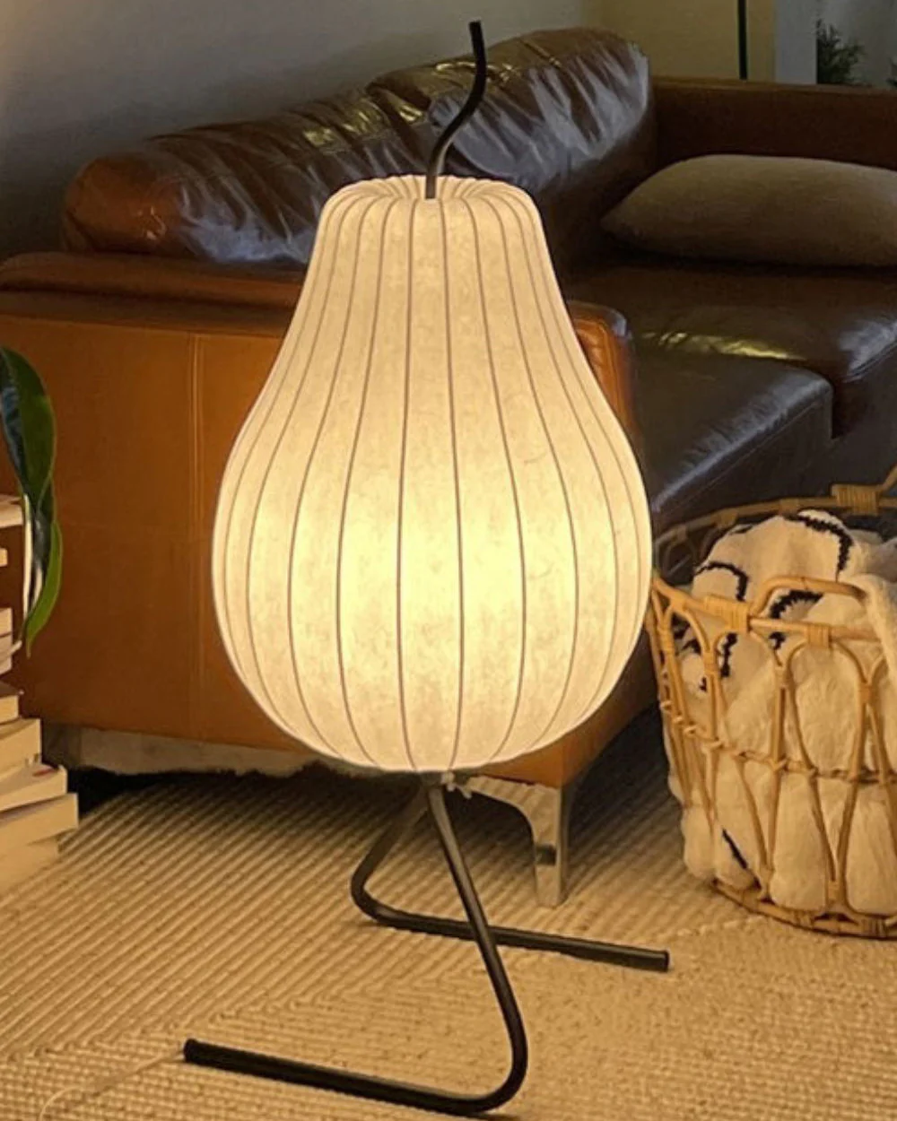 WOMO Pear Lantern Silk Floor Lamp-WM7126 - Image 3